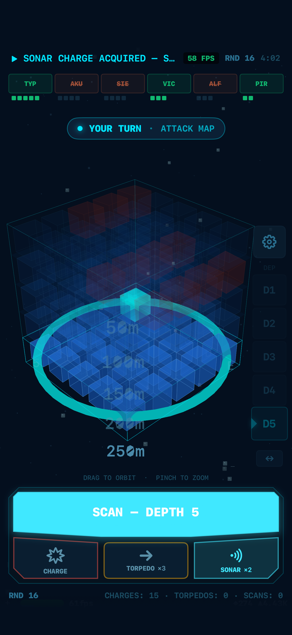 Sonar scan at Depth 5
